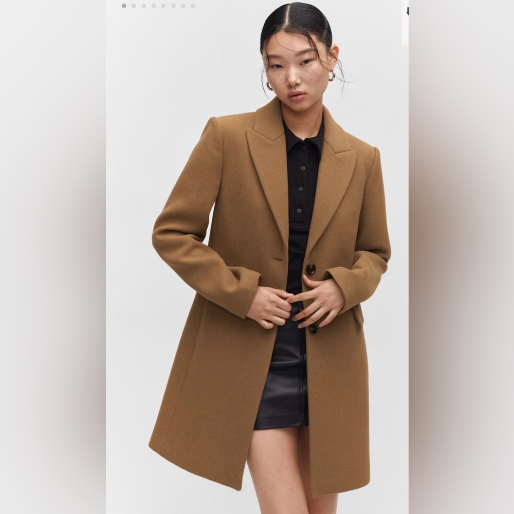 COPY - Mango Lapelled straight-cut coat